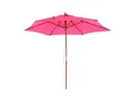 Produktbild: Sonnenschirm Lissabon, Gartenschirm Marktschirm, Ø 3m Polyester/Holz ~ pink