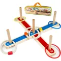 Produktbild: Wurfspiel Ringwurfspiel, Garten Spiele für Kinder und Erwachsene, 5 Pcs Hölze...