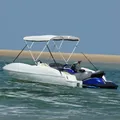 Produktbild: 3-Bow Bimini-Top mit Mesh-Seitenteilen 183x(170-182)x137 cm