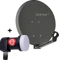 Produktbild: DUR-line DSA 40 Satellitenschüssel anthrazit mit Single LNB