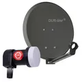Produktbild: DUR-line DSA 40 Anthrazit Alu Sat Antenne 42cm + Ultra Single LNB 0.1dB LTE 4K