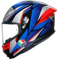 Produktbild: AGV K6 S Slashcut, Integralhelm - Schwarz/Silber/Blau/Rot - XS