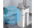Produktbild: UE Stock Putzeimer Mopp und Eimer Set mit Auswringmechanismus für Bodenreinigung, für streifenfreie Ergebnisse