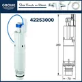 Produktbild: GROHE Ablaufventil 42253 für 2-Mengen-Spülkasten 42253000 Dual Flush 42253000