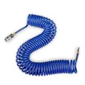 Produktbild: CCLIFE 10m PU Luftschlauch mit Feder Luftschlauch PU gewickelt für Luftleitung oder Flüssigkeitstransfer mit Krümmungsbeschränker Schnellkupplung und Stöpsel