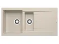 Produktbild: Pyramis ALAZIA (100x50) 1 1/2B 1D Einbauspüle Pyragranite, Beige, 079812312