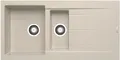 Produktbild: PYRAMIS Spüle ALAZIA 100x50 in BEIGE mit Excenterbedienung / Granitspüle / St...