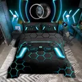 Produktbild: Gamer Bettwäsche Sets für Jungen,Gaming Bettbezug Set 135x200,Kinder Videospi...