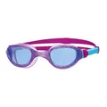 Produktbild: Zoggs Unisex Jugend Phantom 2.0 Junior mit UV-Schutz und Anti-Beschlag-Schwimmbrille, Schwimmbrille, 305511, Hellblau/Violett/Blau, 6-14 Jahre