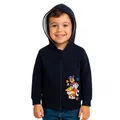 Produktbild: United Labels Paw Patrol Sweatjacke mit Kapuze für Jungen, Dunkelblau, 122-128, Kapuzenpullover mit Reißverschluss, Hoodie Kapuzenjacke für Kinder