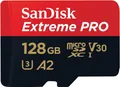 Produktbild: SanDisk Extreme PRO microSDXC UHS-I Speicherkarte 128 GB A2, Class 10, V30, U3