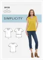 Produktbild: Simplicity 9133 Misses Oberteile Nähen Muster Größen 8 -16 & 16 - 24