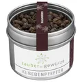 Produktbild: Zauber der Gewürze Kubeben Pfeffer ganz – Kubebenpfeffer mit kräftigem Aroma, ideal für Fleisch- und Gemüsegerichte, 45 g