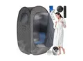 Produktbild: tectake® Mobile Dampfsauna, 2 l Dampfgenerator mit 1000 W, faltbar, 2 Aufbewahrungsfächer, inkl. Fernbedienung, Matte, Klappstuhl und Tragetaschen