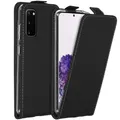 Produktbild: ACCEZZ Flipcase Hülle kompatibel mit Samsung Galaxy S20– Flip Case Tasche – Handytasche zum Aufklappen in Schwarz [1 Kartenfach, Magnetverschluss, Premium Kunstleder]