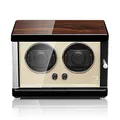Produktbild: MODALO Uhrenbeweger (Watch Winder) Ambiente MV4 für 2 Uhren Walnuss-Holz Design…