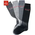 Produktbild: Kniestrümpfe H.I.S, Mädchen, Gr. 19-22, grau (schwarz, anthrazit, hellgrau, grau), Baumwolle, Elasthan (LYCRA), Polyamid, unifarben, elastisch, Socken Kniestrümpfe, mit verstärkten Belastungszonen, Topseller