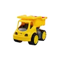 Produktbild: Big Power Worker – Classic Kipper (21cm) mit Reifen aus Softmaterial - Spielzeug Auto ideal für Unterwegs, bewegliche Kippmulde mit Ladekappe, für Kinder ab 2 Jahre, Gelb