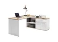 Produktbild: Mid.you Eckschreibtisch, Weiß, Eiche, Holzwerkstoff, 1 Schublade(n) Schubladen, rechteckig, Wange, 130x76x177 cm, Arbeitszimmer, Schreibtische, Eckschreibtische