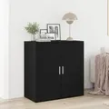 Produktbild: vidaXL Sideboard Schwarz Eiche 79x38x80 cm Holzwerkstoff