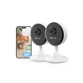 Produktbild: EZVIZ 1080P WLAN IP Kamera, Überwachungskamera Innen mit Zwei-Wege-Audio, Magnetfuß für einfache Installation, Bewegungserkennung, IR Nachtsicht zu 12m, Babyphone kompatibel mit Alexa, C1C 2 Set
