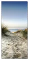 Produktbild: Wallario Selbstklebende Türtapete Weg durch die Dünen zum Strand am Meer - Türposter 93 x 205 cm Abwischbar, rückstandsfrei zu entfernen