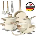 Produktbild: Just Perfecto JL-888: 14-teiliges Kochgeschirr-Set aus Granit - Beige - Beige
