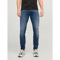 Produktbild: Jack & Jones Slim-fit-Jeans JJIGLENN – Jeans mit Stretch, niedriger Leibhöhe und Taschen Baumwollmischung, slim fit blau 34