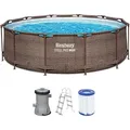Produktbild: Bestway Frame Pool 366 x 100 cm Steel Pro MAX Set | Rundpool mit Filterpumpe