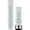 Produktbild: Garmin Silikon 20mm - Quickfit - Silikon-Armband für FENIX 7 PRO - 7S und EPIX PRO (Gen 2) - 42mm Steinweiss/Aqua