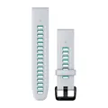 Produktbild: Garmin Quickfit-armbänder, Silikon steinweiss/aqua/schwarz 20 mm