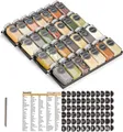 Produktbild: Gewürzregal Schubladen Organizer 28 Gläser 386 Etiketten