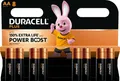 Produktbild: 80 Duracell Plus AA / Mignon Alkaline Power Boost Batterien im 8er Blister