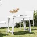 Produktbild: Campingtisch 79x56x64 cm Holzoptik Weiß