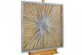 Produktbild: KunstLoft® Metallbild 3D 'Golden Dream' | Wanddeko 80x80x2,5cm