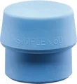 Produktbild: Schonhammerkopf SIMPLEX Kopf-Ø 60 mm TPE-soft blau weich HALDER