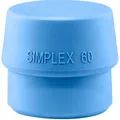 Produktbild: HALDER SIMPLEX Ersatzeinsatz TPE-soft blau 60mm Schlageinsatz Schonhammer NEU