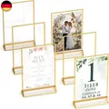 Produktbild: Goldener doppelseitiger Bilderrahmen - 6er-Pack - A6 Acryl Gold