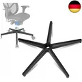 Produktbild: Bürostuhl fußkreuz,5-Sterne-fußkreuz mit Stütze,schwarzer fünfeckiger Meta