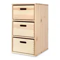 Produktbild: Ehrenkind® Regal für Kinderzimmer – Praktisches Aufbewahrungssystem aus Kiefer für Spielzeug und Ordnung | 3 Fächer | Groß (630 mm)