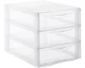 Produktbild: Schubladenbox Orgamix DIN A4 3 Schübe transparent 26x36,5x25,5 cm