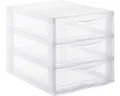 Produktbild: Schubladenbox Orgamix DIN A4 3 Schübe transparent 26x36,5x25,5 cm