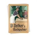 Produktbild: Nostalgic-Art Retro Blechpostkarte, Dr. Oetker – Geschenk-Idee für Nostalgie-Fans, Blechpostkarte, Mini-Blechschild im Vintage-Design, 10 x 14 cm