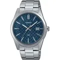 Produktbild: Casio MTP-VD03D-2A2, Edelstahl, Mineral, SR626SW, 3 Jahr(e), 48 mm, 41 mm - Blau/Silber