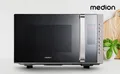 Produktbild: Medion® Mikrowelle MD 17495, Grill und Heißluft, 23 l, 5 Leistungsstufen, 10 Automatikprogramme, Auftaufunktion