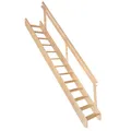 Produktbild: Minka Wangentreppe Boras 280cm max. Geschosshöhe Raumspartreppe Holztreppe