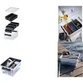 Produktbild: smartstore Aufbewahrungsbox CLASSIC 15 + 7, mit Einsätzen - Transparent