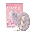 Produktbild: Foamie Festes Duschgel mit Kirschblüte & Reismilch, Reichhaltige Duschpflege Trockene Haut mit Massage-Effekt, Feste Dusche 100% Vegan, Plastikfrei, Silikonfrei, 80 g
