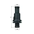 Produktbild: 1x Thermostat, Kühlmittel MAHLE TH 5 80 passend für AUDI VW CUPRA