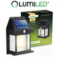 Produktbild: LUMILED Solar Wandleuchte LED mit Bewegungsmelder IP44 Außen Garten Solarleuchte